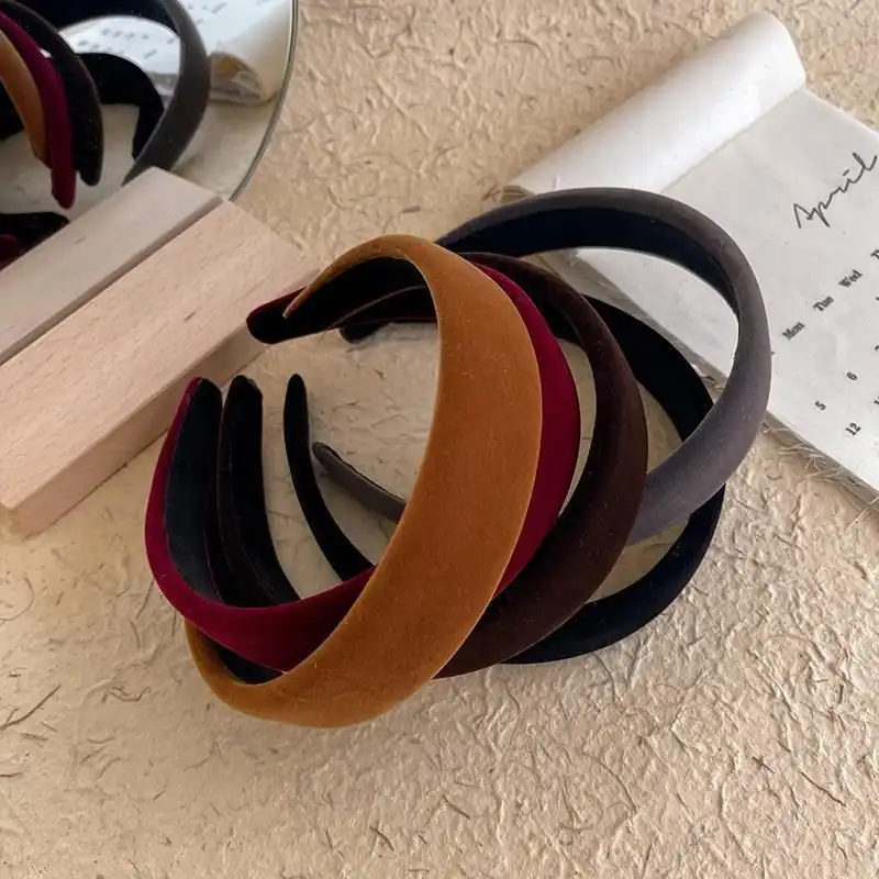 تل مو زنانه مدل ساده مخملی