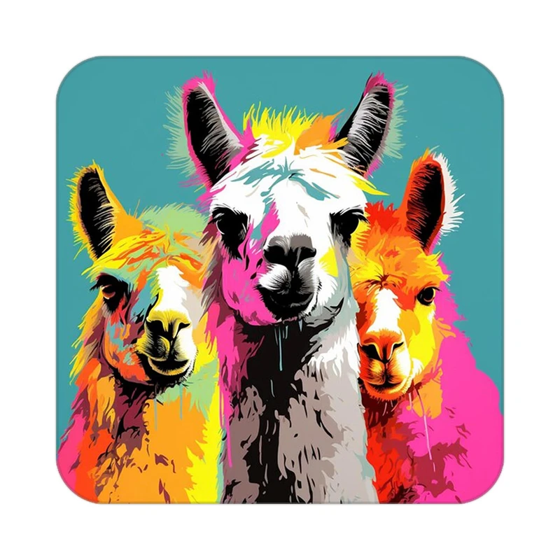 زیر لیوانی کاکتی طرح حیوانات رنگی مدل mp26810