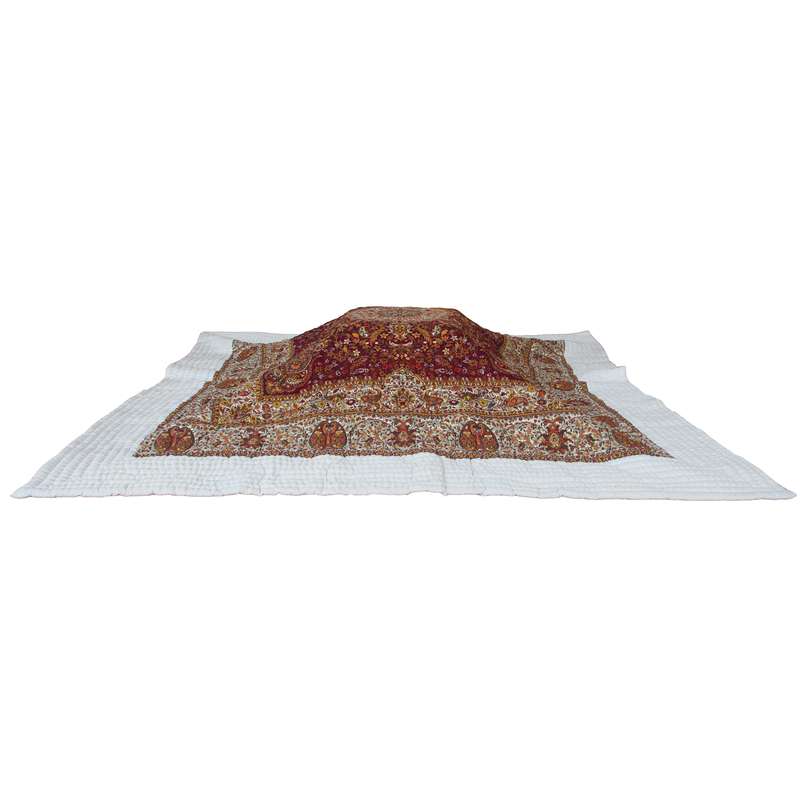 لحاف کرسی مدل ترمه خاتون کد 132 سایز 350x350 سانتی متر