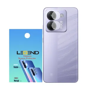 محافظ لنز دوربین شیشه‌ای مدل نانوگلس مناسب برای گوشی موبایل شیائومی Poco M7 Pro 5G