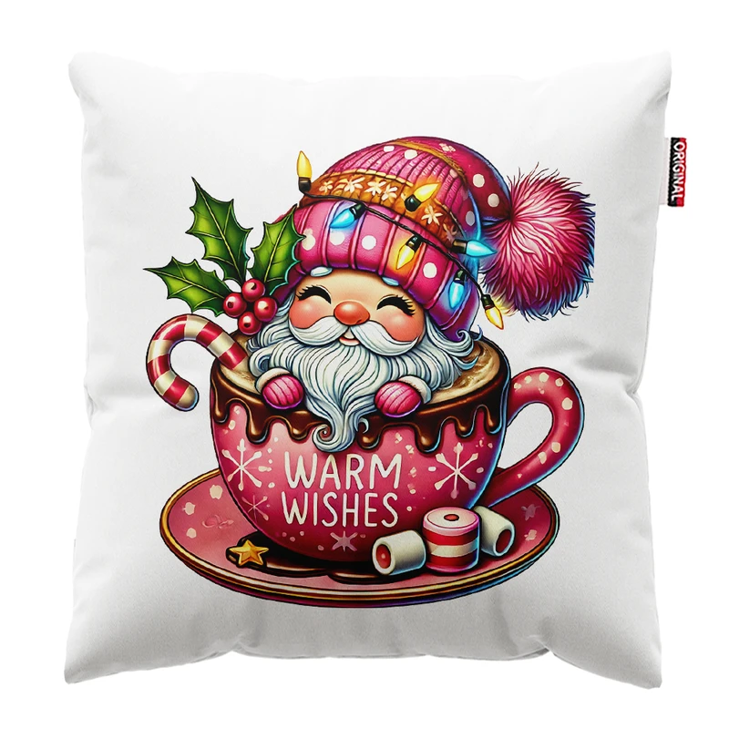 کوسن پاد آفرین مدل بابانوئل طرح عروسکی کریسمس کد PK402334 سایز 40*40 سانتی متر