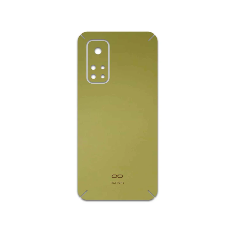 برچسب پوششی ماهوت مدل Matte-Gold مناسب برای گوشی موبایل شیائومی Mi 10T 5G