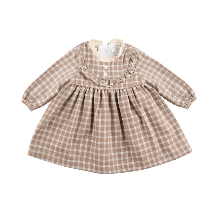 پیراهن دخترانه فیورلا مدل چیندار 24517 - - 1