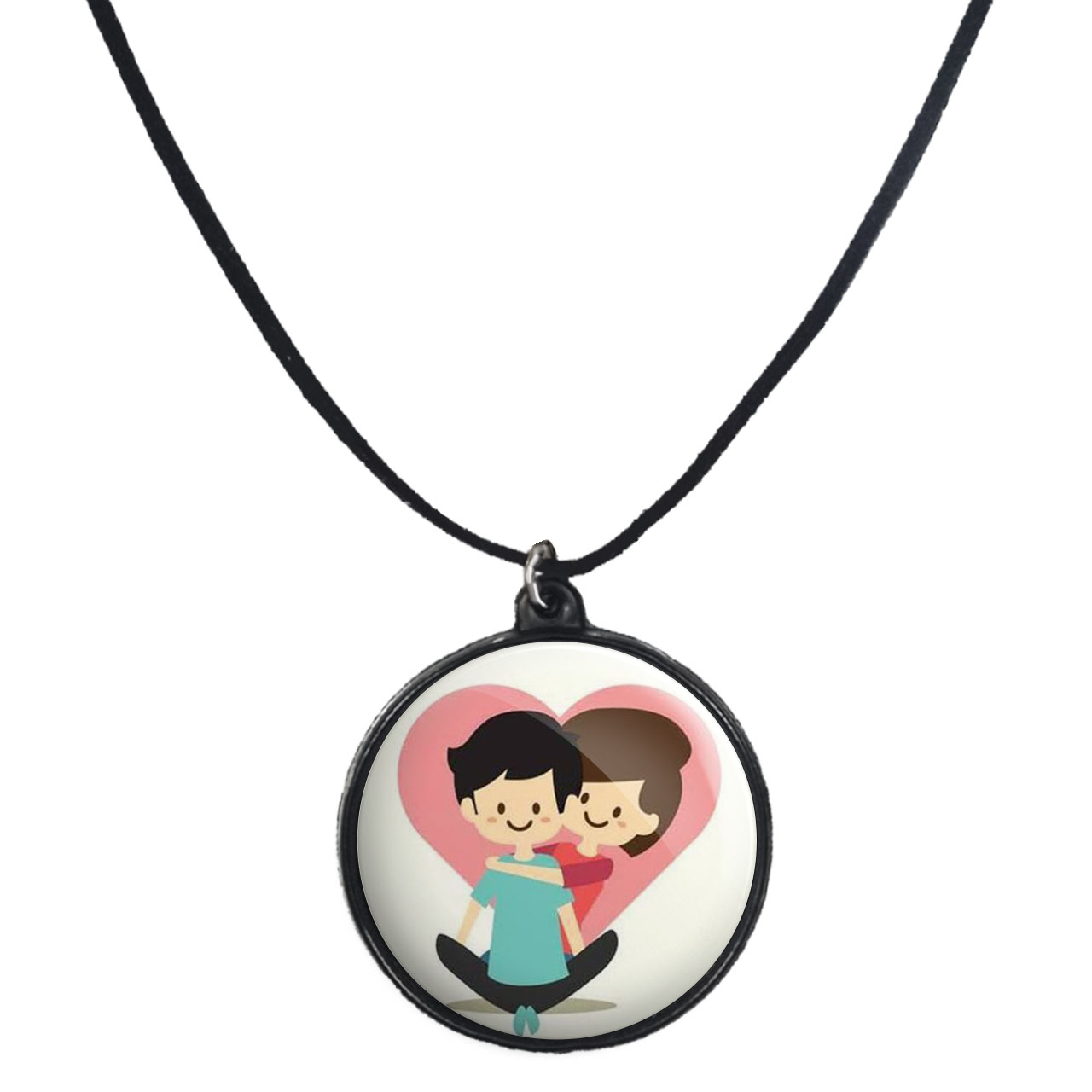 گردنبند پرمانه طرح عاشقانه کد pmb.5344 مدل دو طرفه