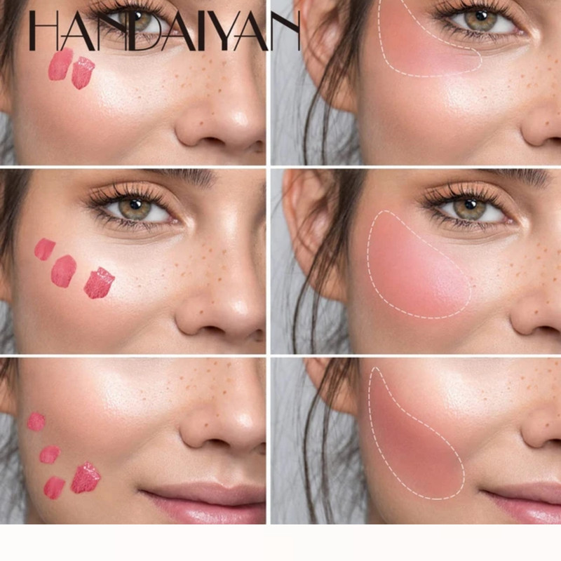رژگونه هندیان مدل Liquid Blush Mousse کد A بسته 4 عددی وزن 7 گرم