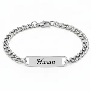دستبند زنجیری مدل اسم حسن