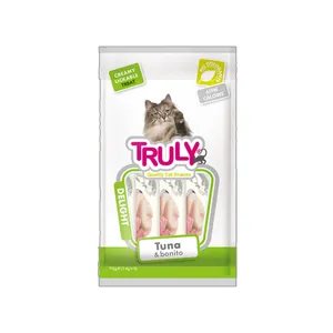 بستنی گربه ترولی مدل tuna & bonito بسته 5 عددی وزن 70 گرم