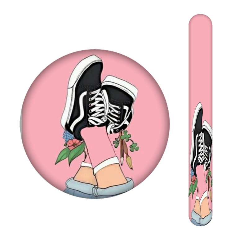 سوهان ناخن مندیکس مدل BLACK  PINK کد 2351 به همراه آینه جیبی