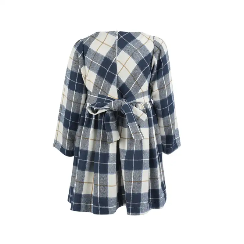 پیراهن دخترانه فیورلا مدل چهار خونه 34523