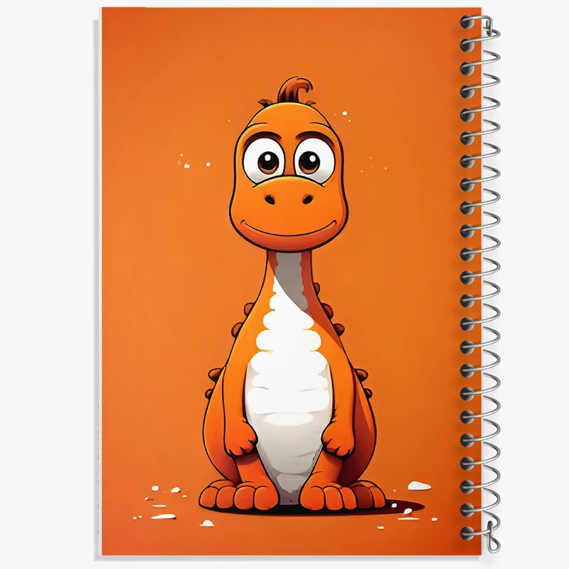 دفتر مشق 100 برگ خندالو طرح دایناسور کیوت کد N3748