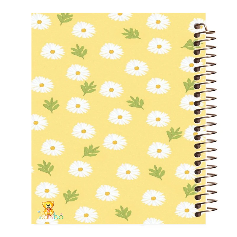 دفتر زبان 100 برگ بانیبو مدل شکوفه کد 111