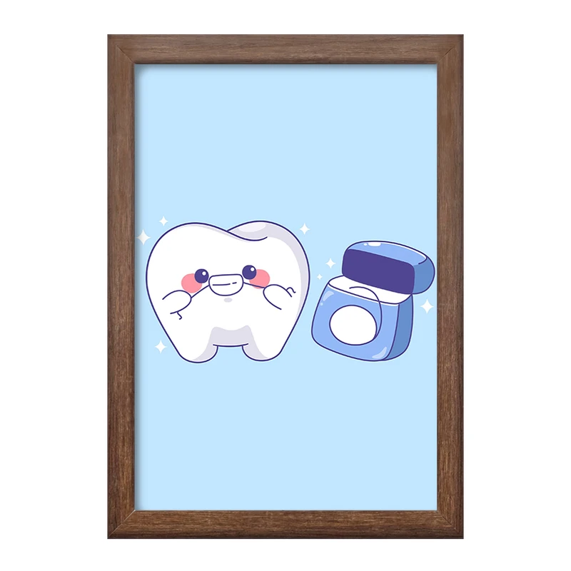 تابلو خندالو طرح دندان و دندان پزشکی کودکانه کد 36739