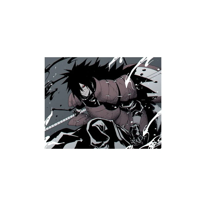 استیکر لپ تاپ و موبایل مدل انیمه طرح ناروتو مادارا اوچیها کد 6014