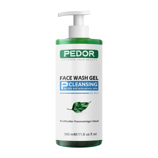 ژل شستشوی صورت پدور مدل CBD03 مناسب پوست چرب حجم 350 میلی لیتر