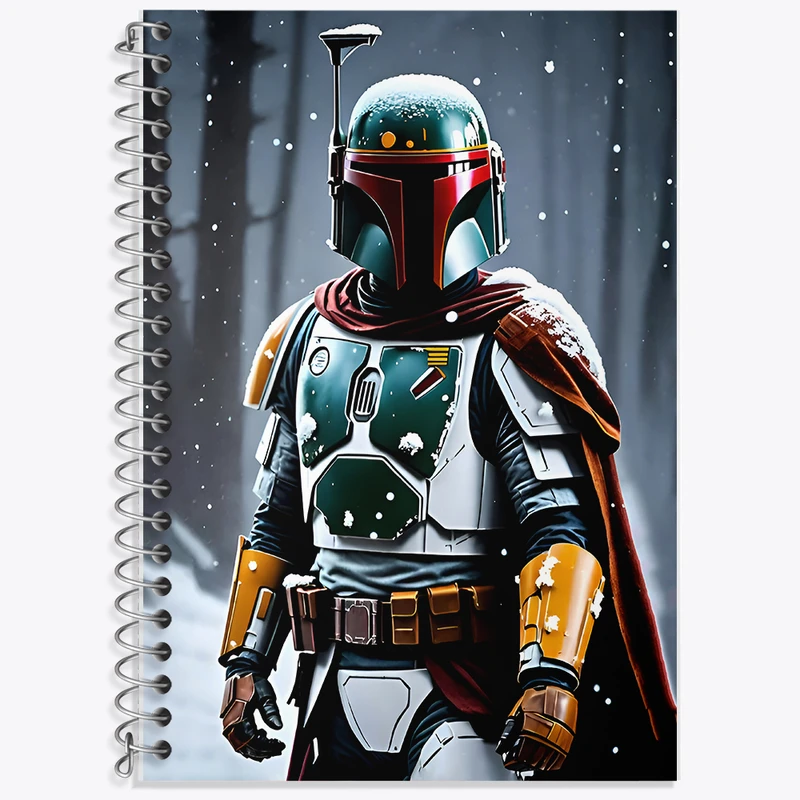 دفتر زبان 50 برگ خندالو مدل سه خط طرح جنگ ستارگان (Star Wars) کد F8076