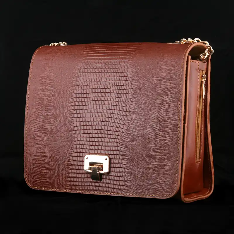 کیف دوشی زنانه چرم یلسان مدل الین کد ELN-036-GLGP