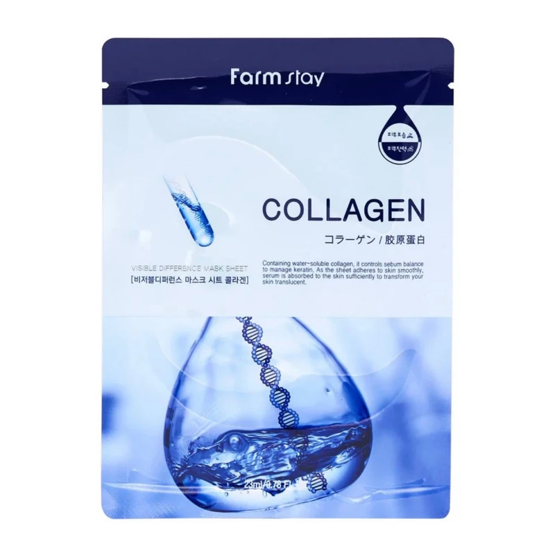 ماسک صورت فارم استی مدل Collagen حجم 23 میلی لیتر
