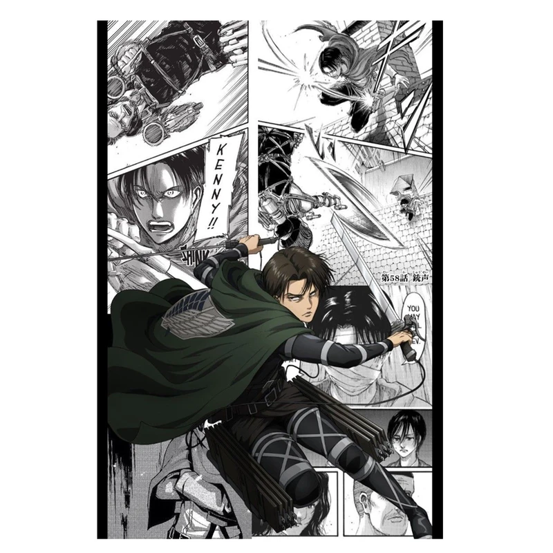 پوستر مدل لیوای اکرمن Levi ackreman طرح انیمه اتک ان تایتان Attack on titan کد 816