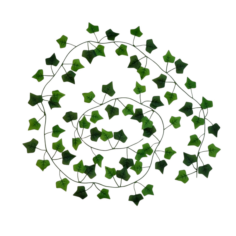گل مصنوعی مدل ریسه برگ انگور دوشاخه طرح لمسی