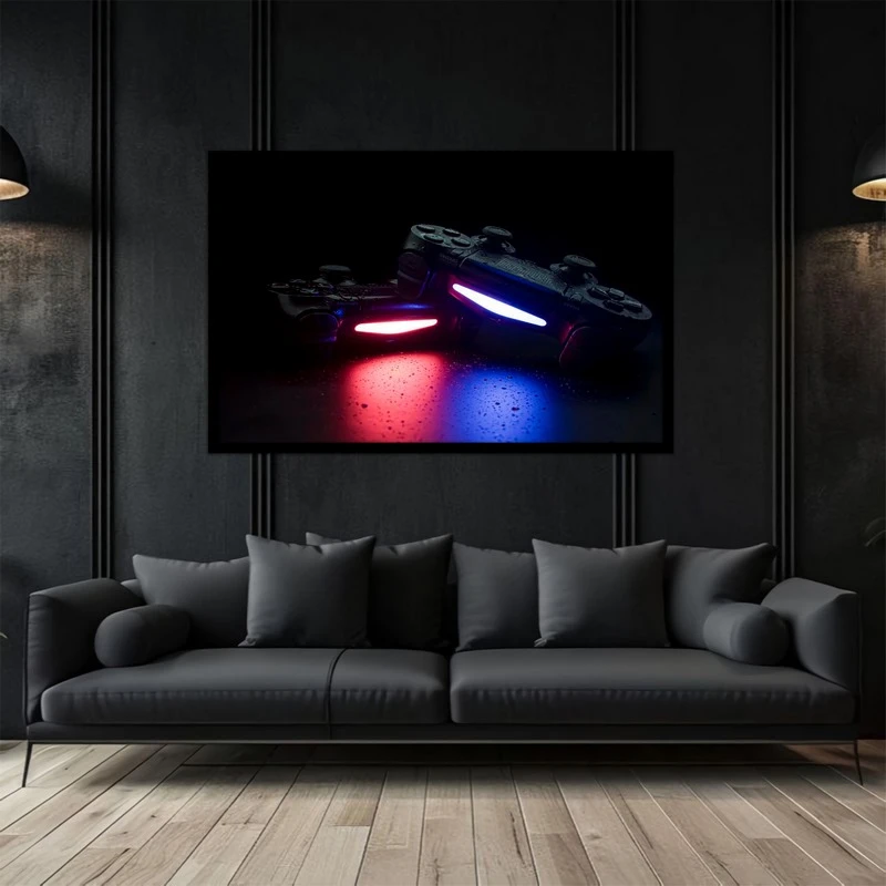 تابلو بکلیت طرح گیمینگ و گیم نت دسته بازی مدل  B-bu2959