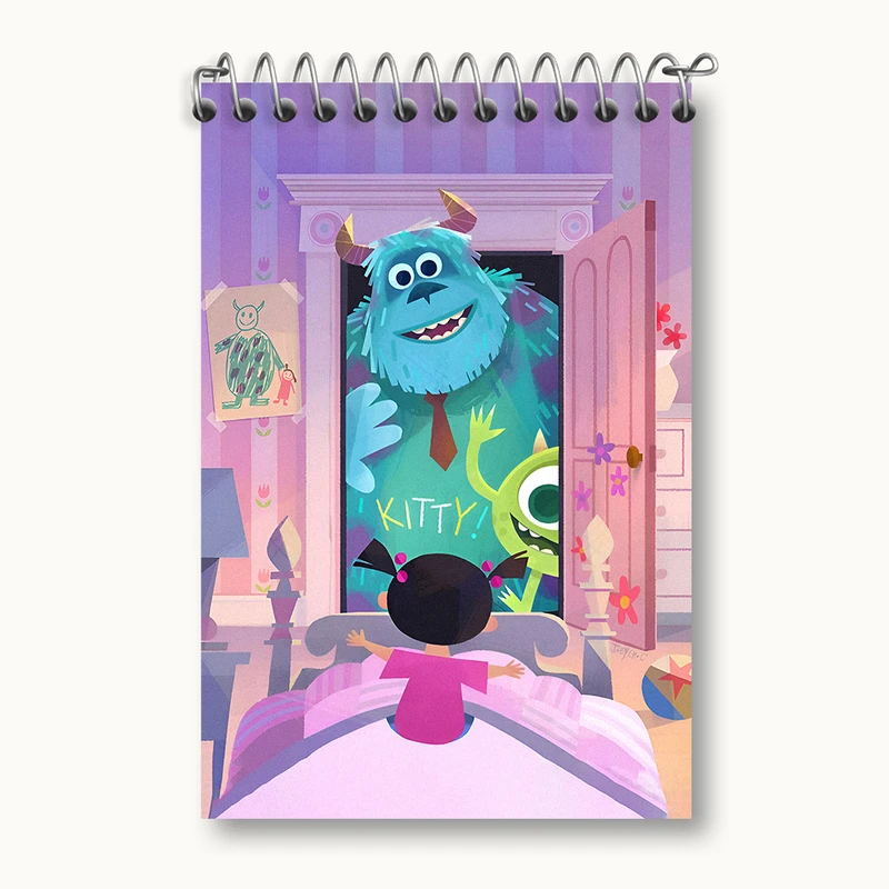 دفتر یادداشت 50 برگ خندالو طرح کارخانه هیولاها کد N3790