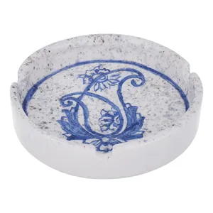 زيرسيگاری سراميکی طرح دایره مدل بته جقه 