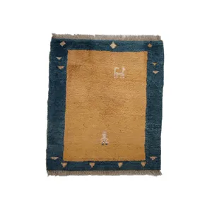 گبه دستباف نیم متری مدل پادری چله پشم  کد D009-119