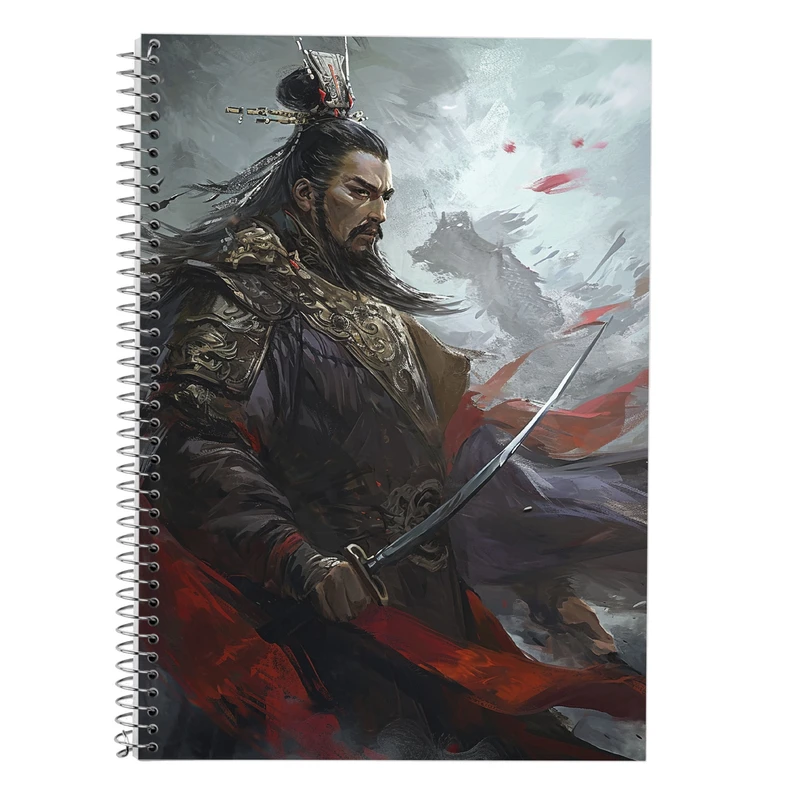 دفتر زبان 50 برگ مدوپد مدل دو خط طرح حیوانات جنگجو کد DF14812