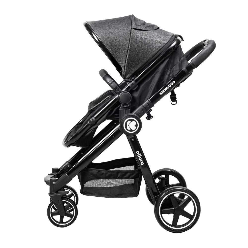 ست کالسکه و کریر کیکابو مدل Allure Black_2021 به همراه ساک لوازم