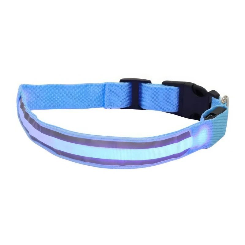 قلاده گردنی سگ و گربه مدل LED_Rechargeable کد Bl_XL