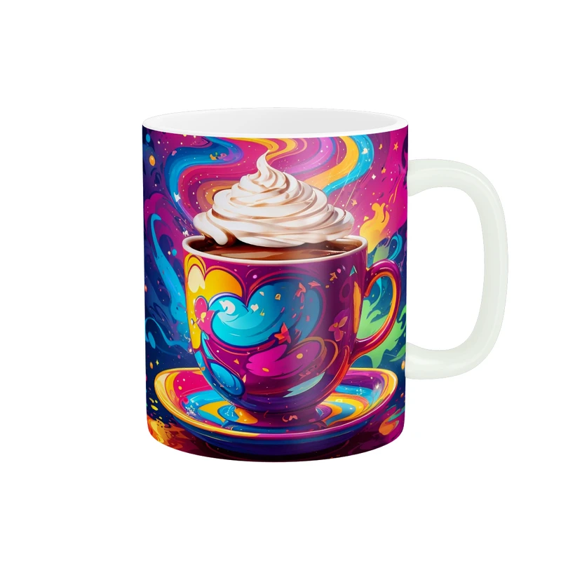 ماگ پاد آفرین  طرح فنجون قهوه کد 1620