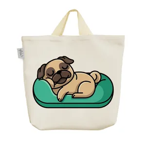 ساک خرید خندالو مدل سگ پاگ کد 2944