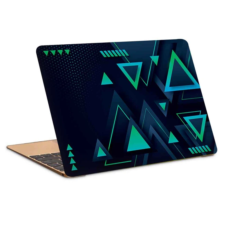 استیکر لپ تاپ طرح gradient triangles dark 2 کد c-321مناسب برای لپ تاپ 15.6 اینچ
