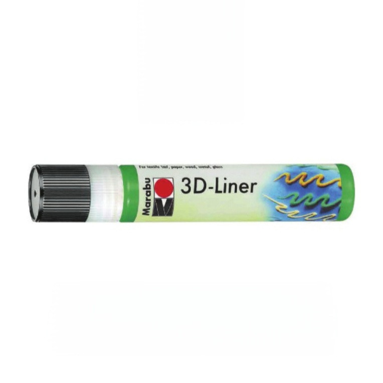 رنگ پارچه مارابو مدل 3D-Liner حجم ۲۵ میلی لیتر بسته ۴ عددی