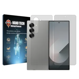 Nano tech transparent screen protector suitable Samsung  Galaxy Z Fold6 mobile phone along with back of the phone