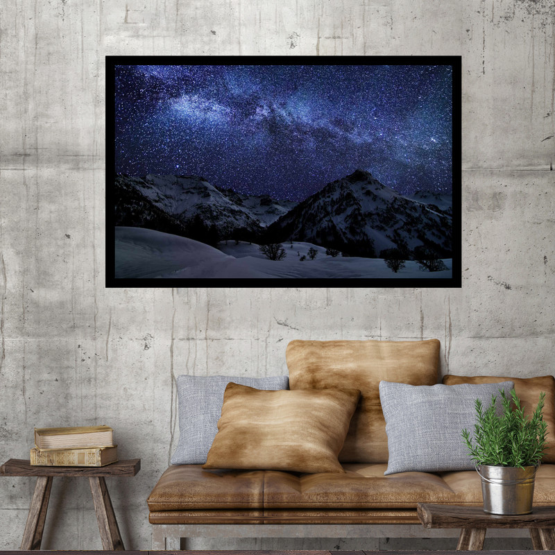 تابلو نوری بکلیت طرح کوه های یخچالی راه شیری مدل B-MO1717