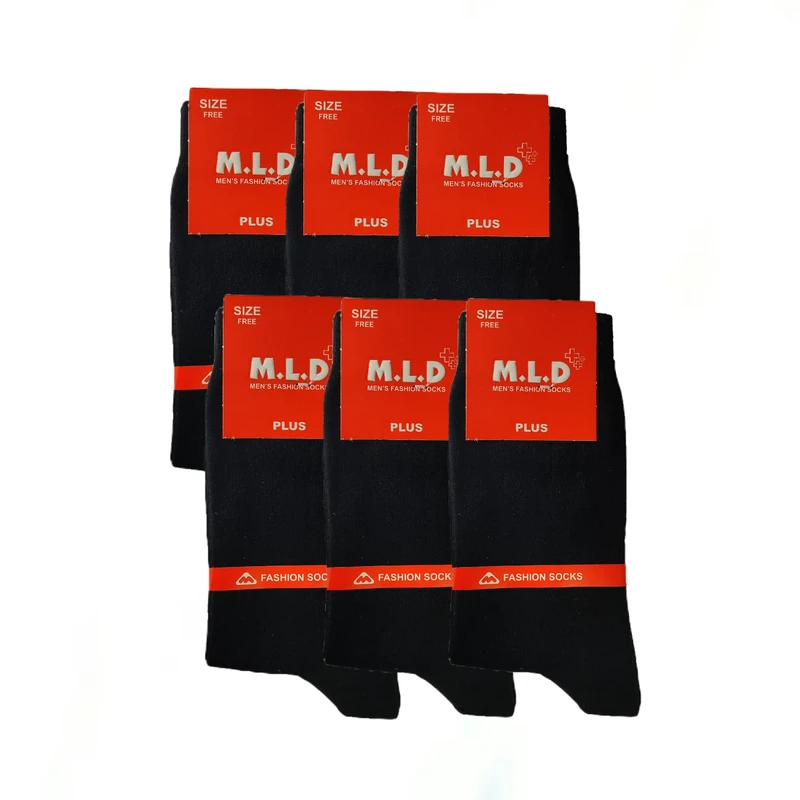 جوراب مردانه ام ال دی مدل PV-uaV بسته 6 عددی