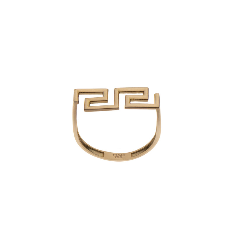 انگشتر طلا 18 عیار زنانه با طرح ورساچه مایا ماهک مدل MR1246 سایز 54