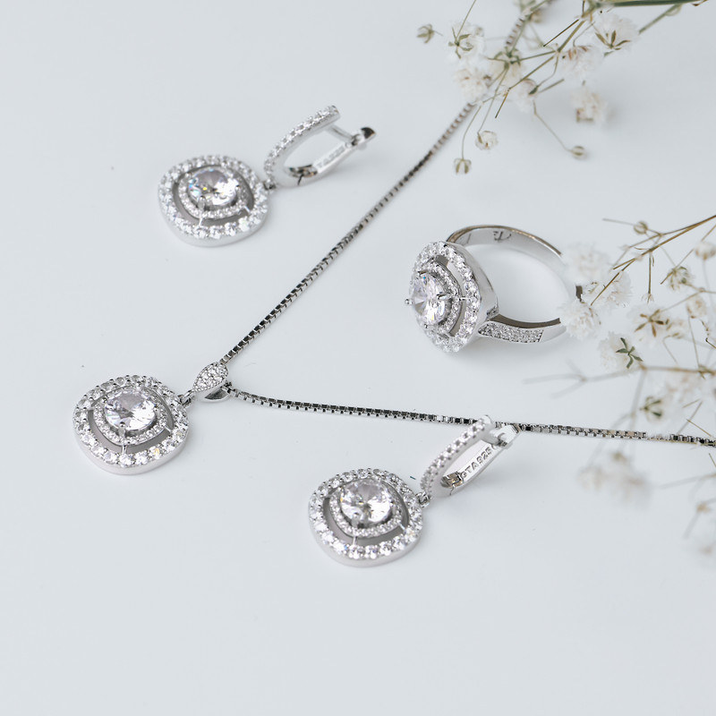 نیم ست نقره زنانه جی تی ای مدل جی نایس 32