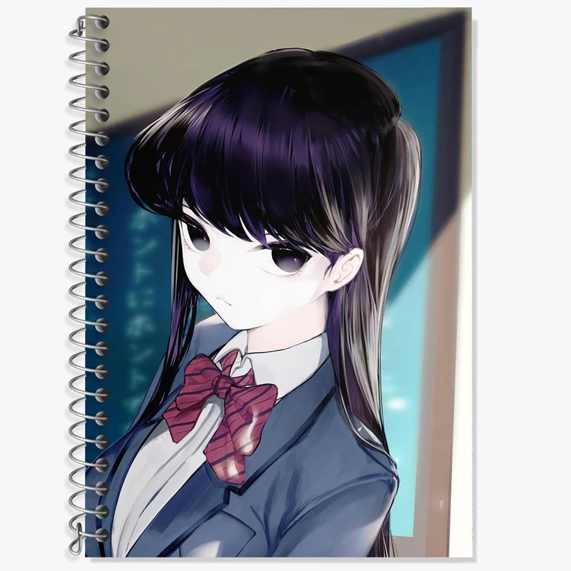 دفتر لغت 50 برگ خندالو مدل انیمه کومی سان کد 16096