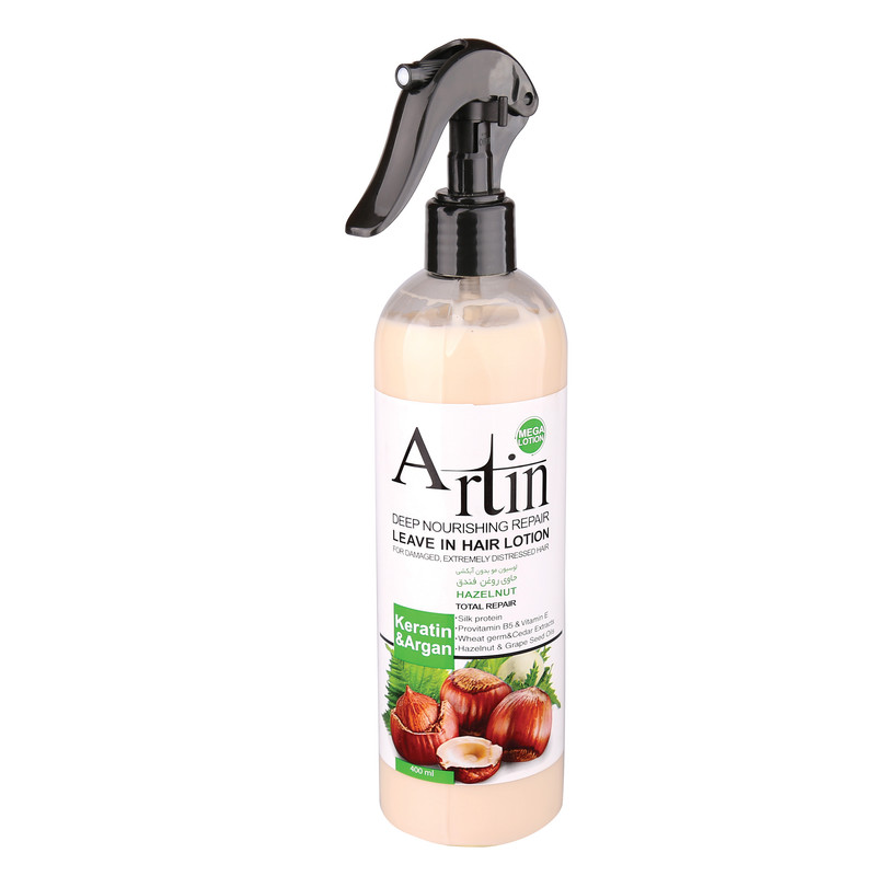 لوسیون مو آرتین مدل Keratin & Argan حجم 400 میلی لیتر لوسیون مو آرتین مدل Keratin & Argan حجم 400 میلی لیتر