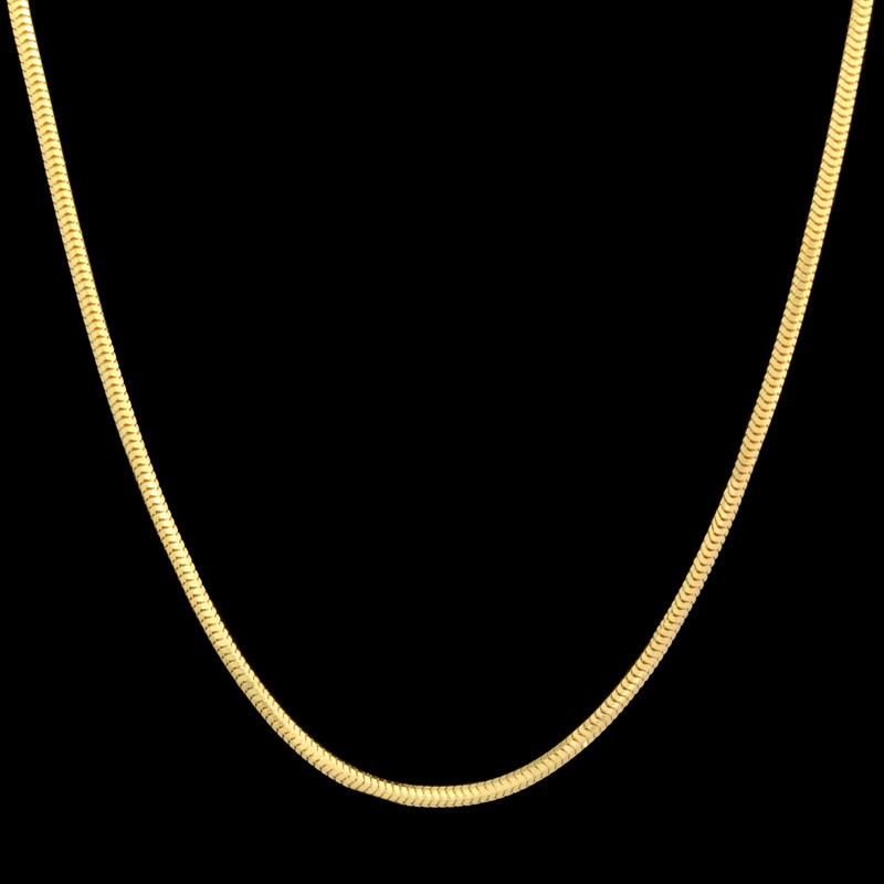 زنجیر طلا 18 عیار زنانه طلای مستجابی مدل ونزو کد 45