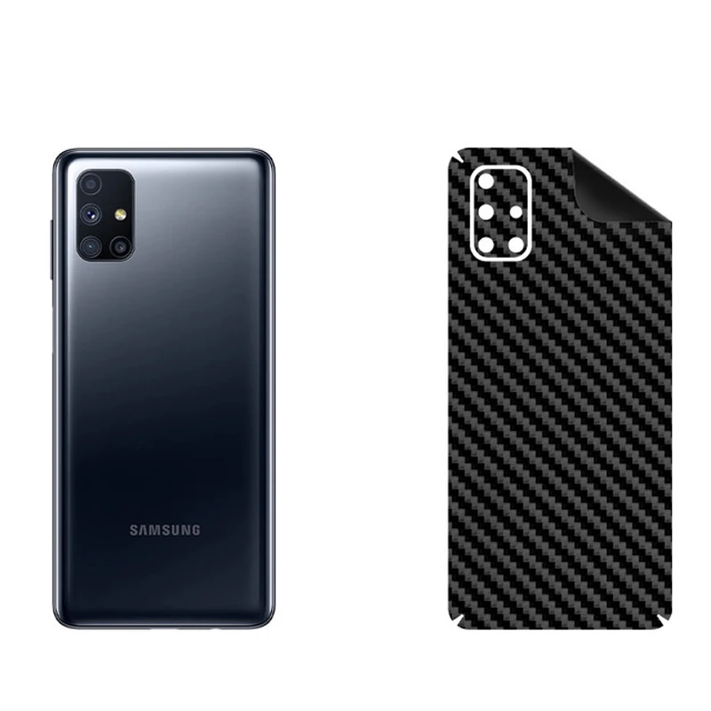 برچسب پوششی بستور مدل BT-Fiber طرح فیبر کربن مناسب برای گوشی موبایل سامسونگ Galaxy M51