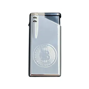 فندک گازی مدل دکمه ای طرح بیتکوین کد DKD-2027