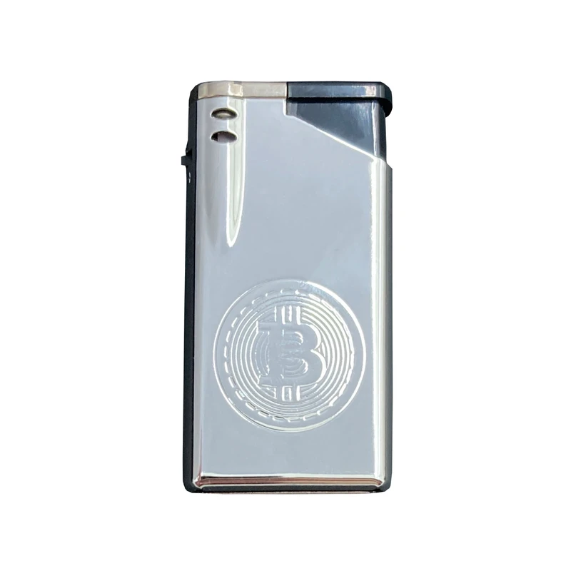 فندک گازی مدل دکمه ای طرح بیتکوین کد DKD-2027