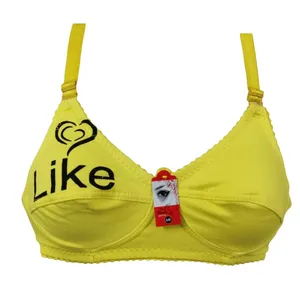 سوتین دخترانه مدل LIKE رنگ زرد