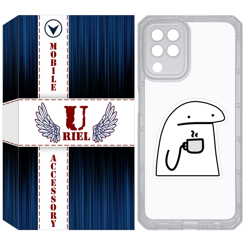 کاور یوریل مدل Clear کد 79 طرح پوکرفیس مناسب برای گوشی موبایل سامسونگ Galaxy A22 4G / M32 / M22