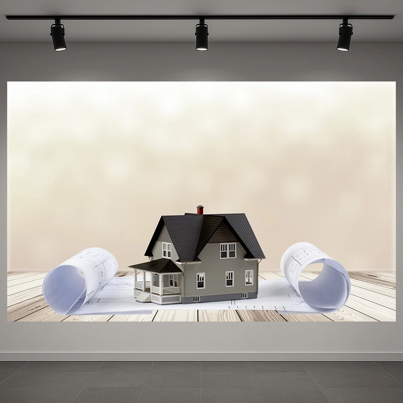 پوستر طرح معماری مدل خانه مدرن کد AR3059198