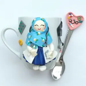ماگ سرامیکی مدل پزشک L1990 به همراه قاشق