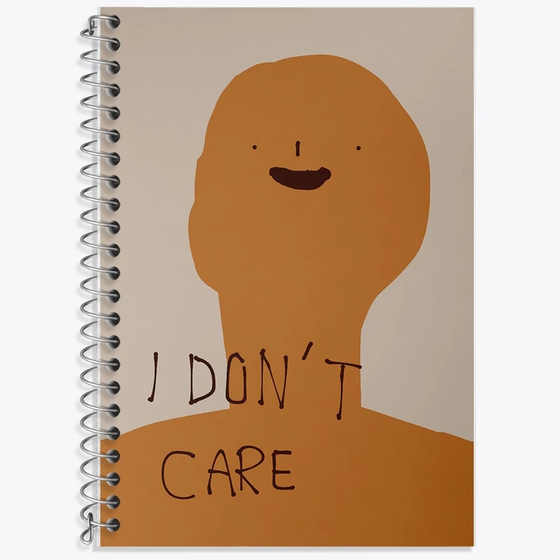 دفتر لغت 50 برگ خندالو طرح I Don't Care کد F1752